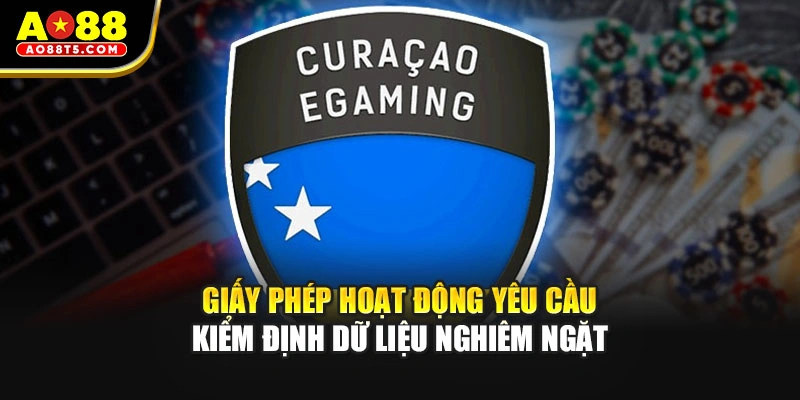 Giấy phép hoạt động yêu cầu kiểm định dữ liệu nghiêm ngặt